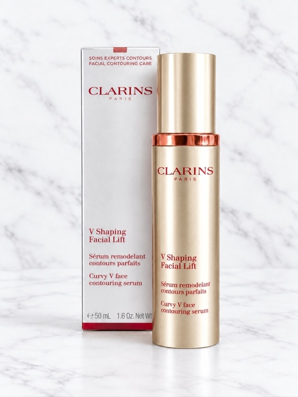 Clarins V Shaping Facial Lift 1.6 oz Curvy V Face Contouring Serum 1.6oz NIB!